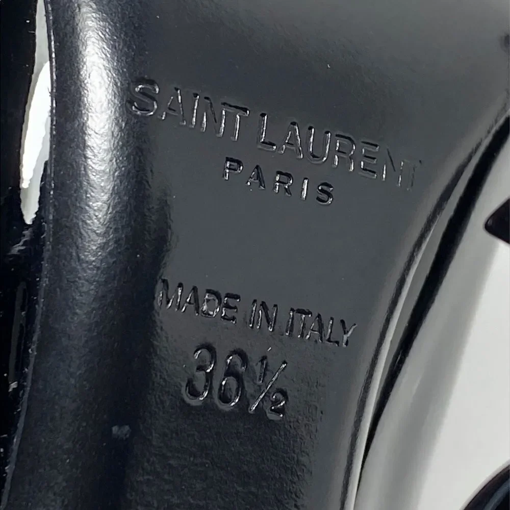 Saint Laurent Opyum Point-Toe Patent Leather Pumps size 36.5 - Picture 12 of 12